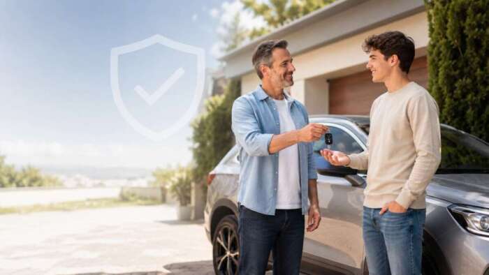 Seguro cobre acidente com outra pessoa dirigindo? Pai entrega a chave do carro ao filho